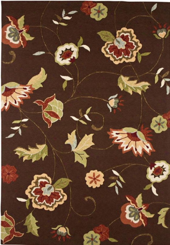 "delightful Area Rug - 5'x7'6"", Chocolate Brown"