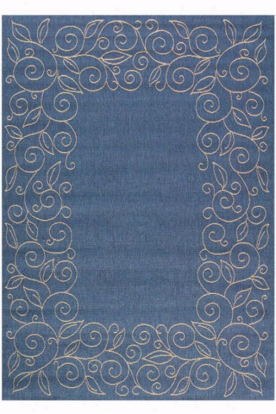 "durango Rug - 6'7"" Round, Blue"