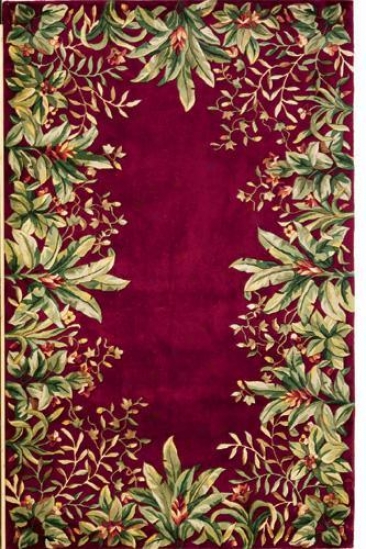 "emerald Area Rug - 9'6""x13'6"", Brick Red"