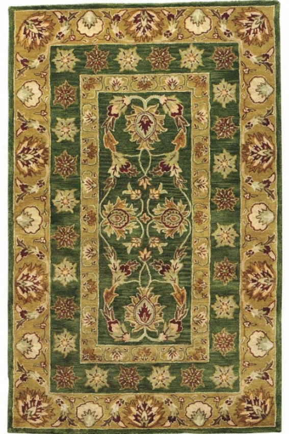 "emperor Ii Area Rug - 3'6""x5'6"", Green"