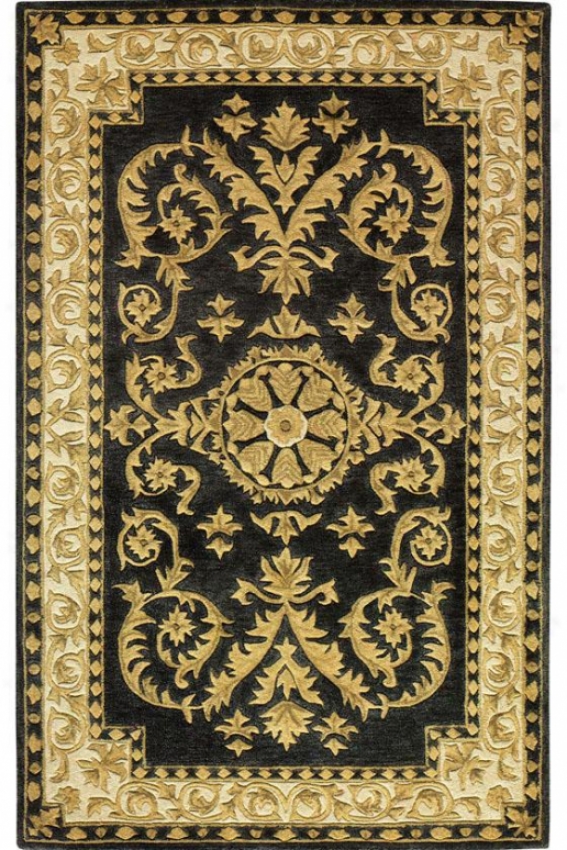 "esquire Area Rug - 8'3""x11', Charcoal/gold"