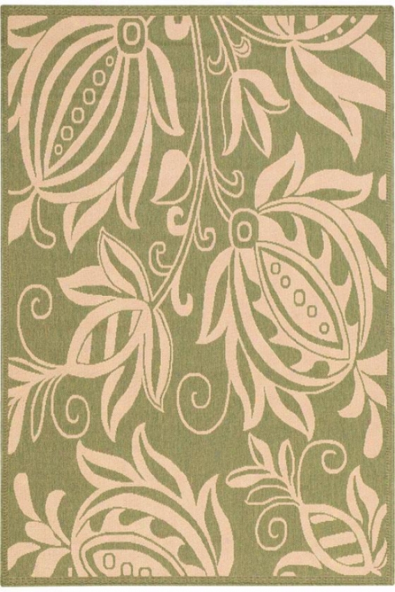 "hyacinth Area Rug - 4'x5'7"", Green"