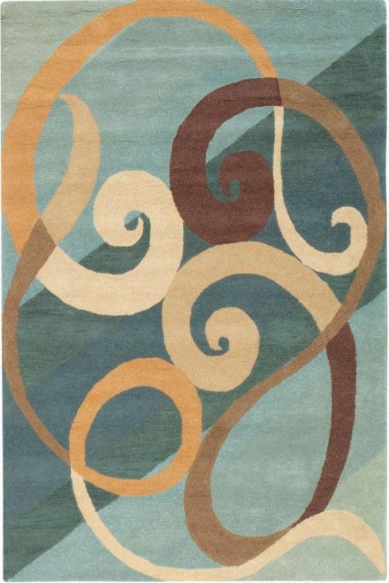 "hypnotic Area Rug - 2'6""x4'6"", Blue"