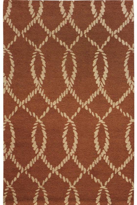 "intertwine Ii Area Rug - 5'3""x8'3"", Coral"