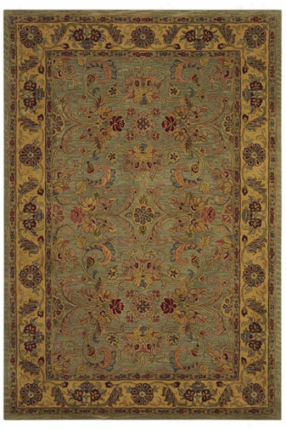 Kerman Vi Area Rug - 6'x9', Green