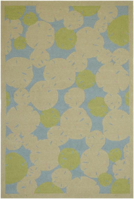 "lily Pad Superficial contents Rug - 7'6""x9'6"", Beige"