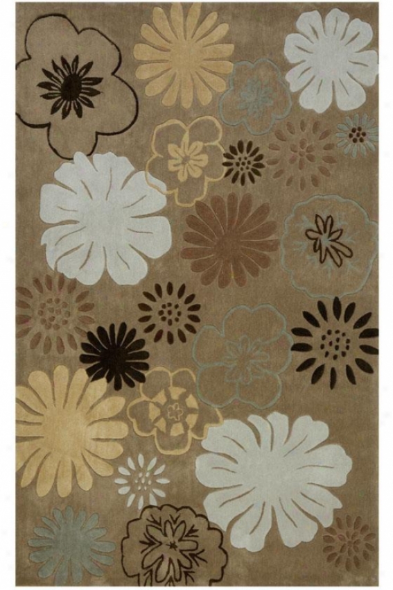 "Mead Iii Area Rug - 5'x7'6"", Silver"