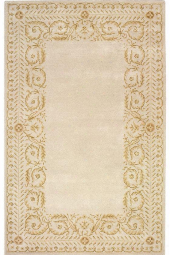 Napoli Wool Area Rug - 4'x6', Ivory/taupe