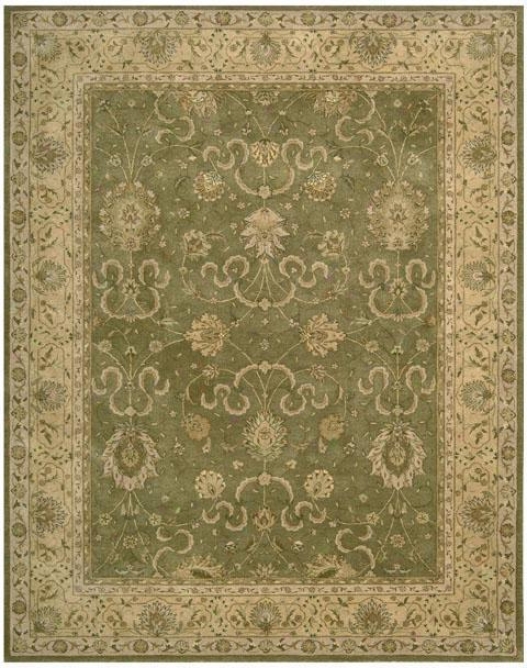 Nourison Altay Area Rug - 6' Scalloped, Green