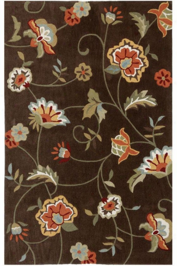 "paradise Iv Area Rug - 7'6""x9'6"", Brown"