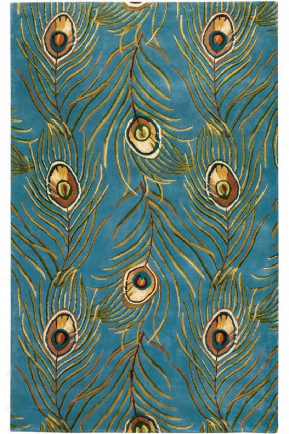 "plume Rug - 2'6""x4'6"", Blue"