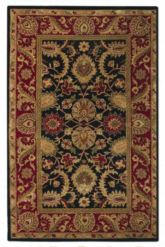 "regal Ii Area Rug - 3'6"" Round, Black"