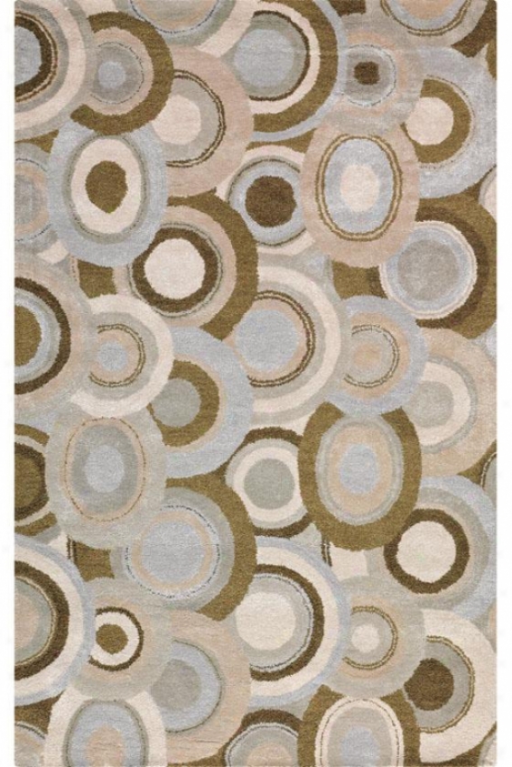 "Circle Area Rug - 5'9"" Round, Oyster"