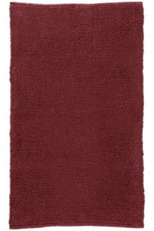 Royal Chenille I Area Rug - 8'square, Burgundy