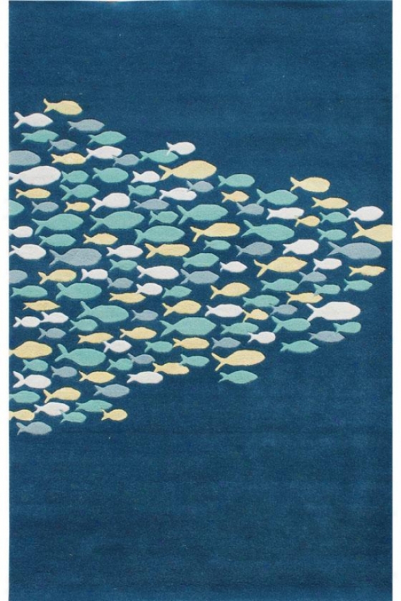 "schooner Area Rug - 3'6""x5'6"", Agean Blue"