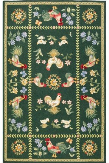 "spring On The Farm Area Rug - 7'9""x9'9"", Green"