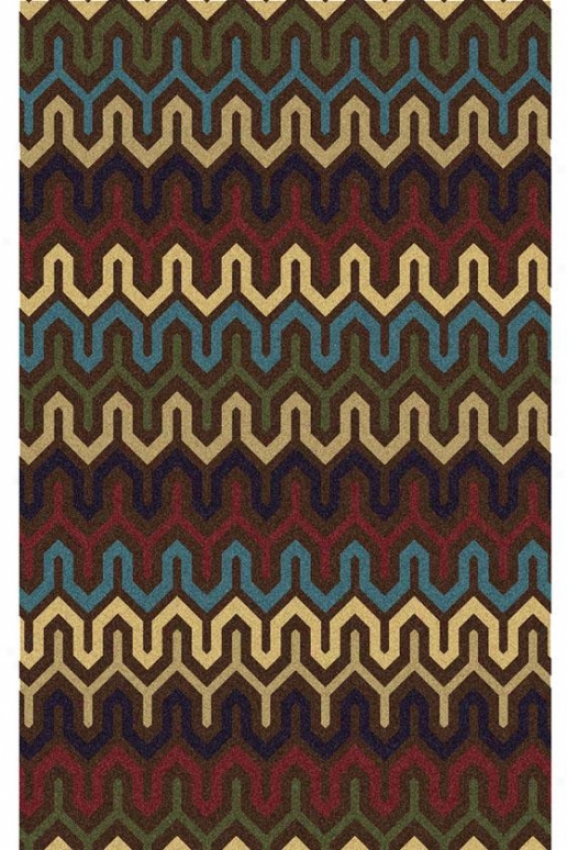 "stitches Area Rug - 7'6""x9'6"", Brown"