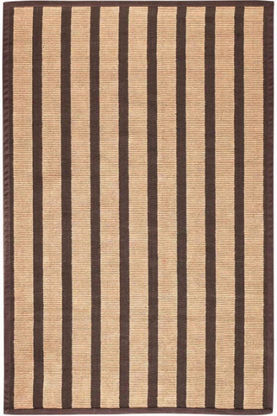 Striped Jute Rug - 4'x6', Brown