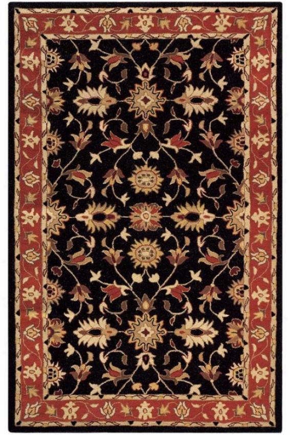 "thornbury Rug - 5'9"" Sur~, Black"