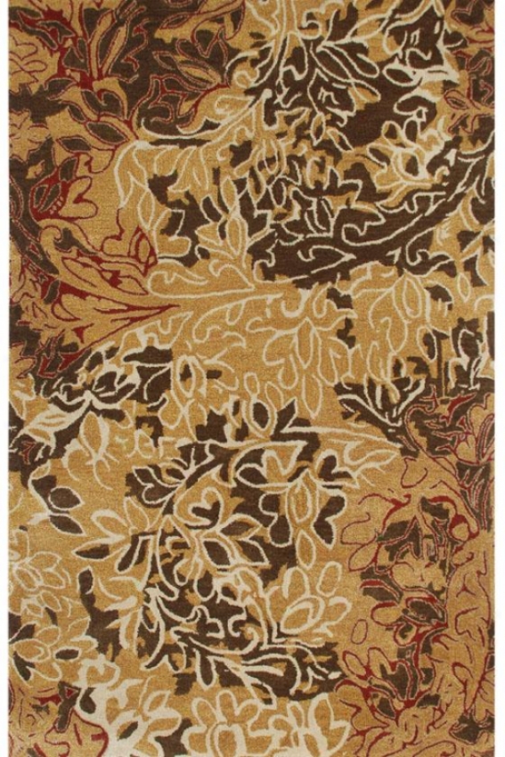 "willmore Area Rug - 3'6""x5'6"", Dark Amber Gold"