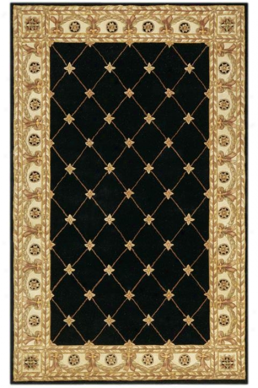 Windsor Iii Area Rug - 5'round,-Black