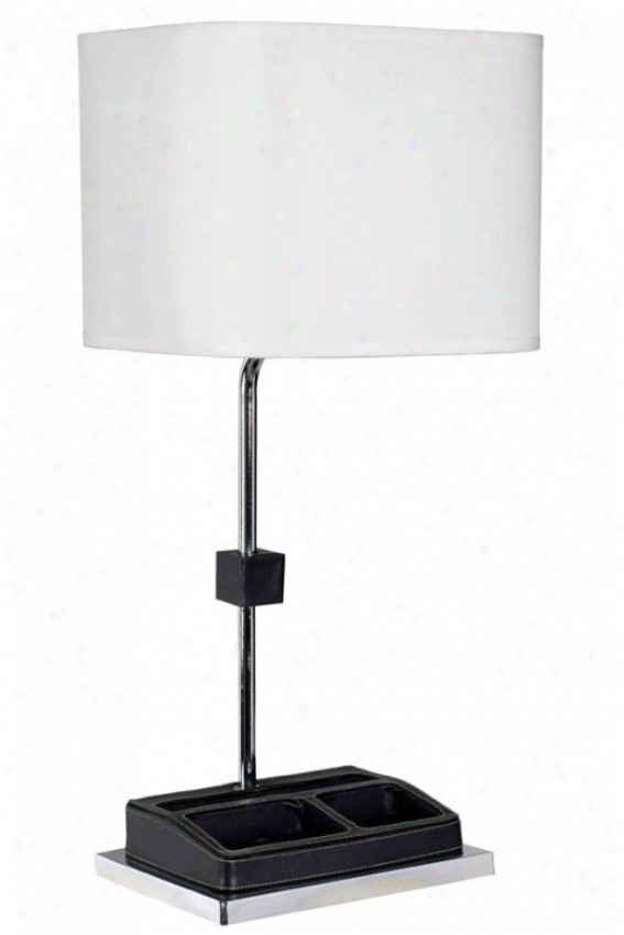 "admin Desk Lamp - 29""h X 14""w, Silver Chrome"