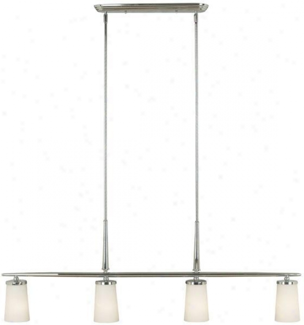 "aerial 4-light Island Ligh5 - 60""hx46""w, Steel Gray Nickel"