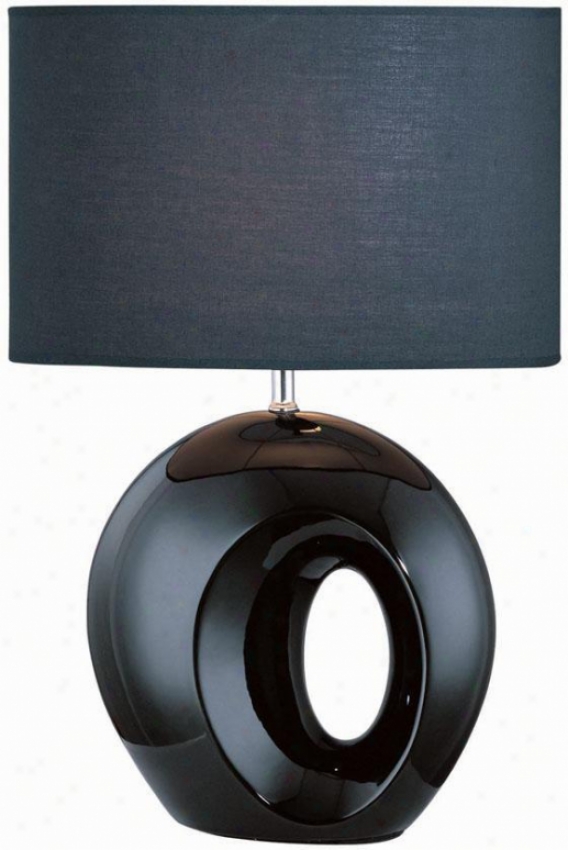 "akio Table Lamp - 11.75""x23.25"", Black"
