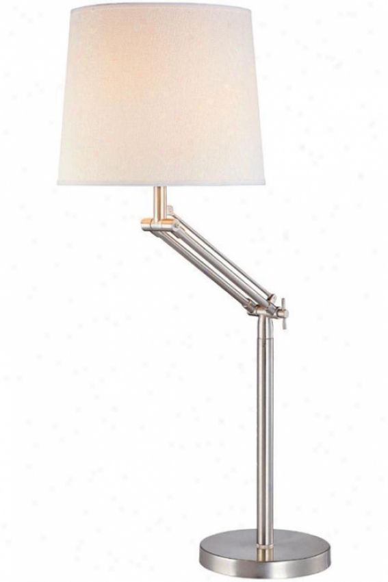 "alleda Swing-arm Lamp - 28""hx21""d, Silver"