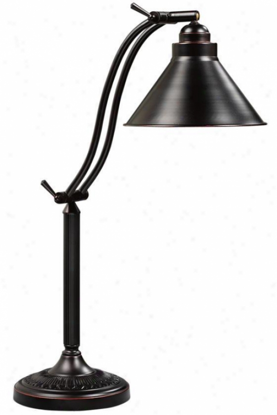 "amherst Adjustable Desk Laamp - 27""hx8""d, Oil Rubbed Bronze"