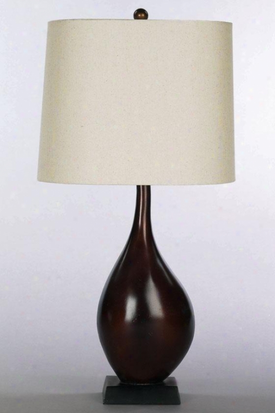 "aqueous Table Lamp - 12""hx14""w, Coffee Brown"