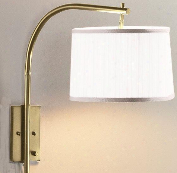 Arch Medium Swing-arm Pin-up Lamp - White, Copper Assurance