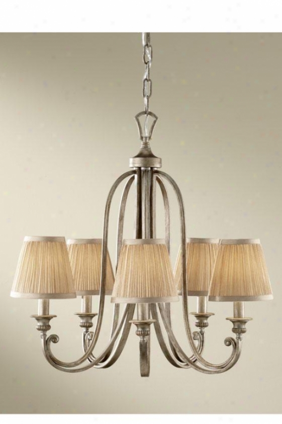 Aribella Chandelier - Five Light, Silver Sand