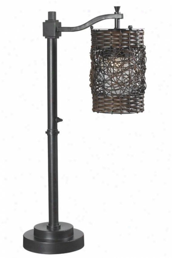 "brent Outdoor Table Lamp - 30""h X 6""w, Oil Rub Alloy of copper"