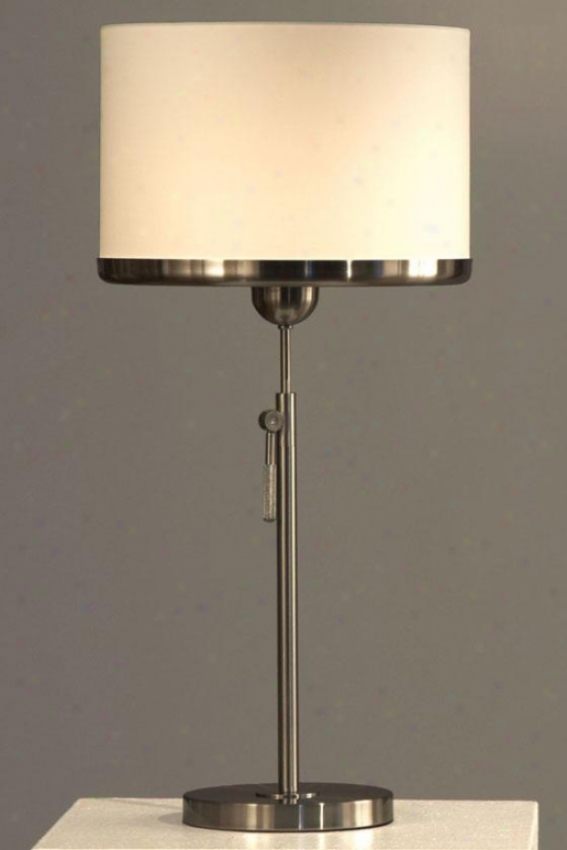 "brim Table Lamp - 30""hx14""round, White"