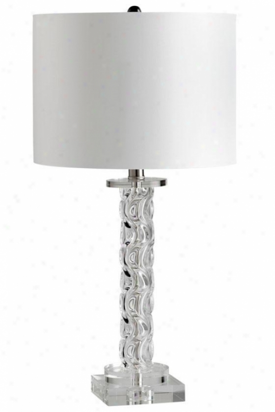 "brooklyn Lamp - 26""hx13""round, Clear"