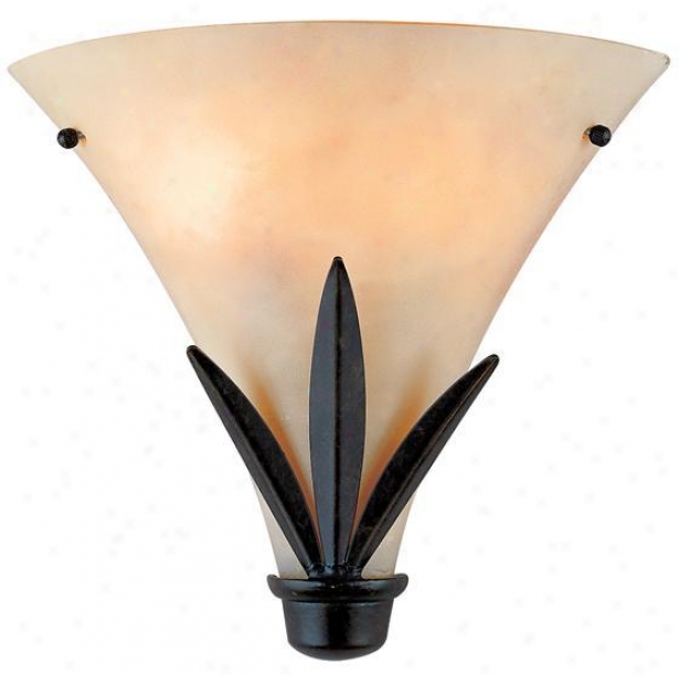 "caballero Pocket Sconce - 11""hx12""w, Gold Bronze"