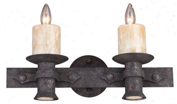 Camden Medium Sconce - 2-light, Moonlit Rust