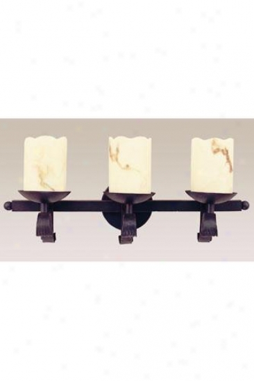 Candle Three-light Wall Sconce - Three-light, Black