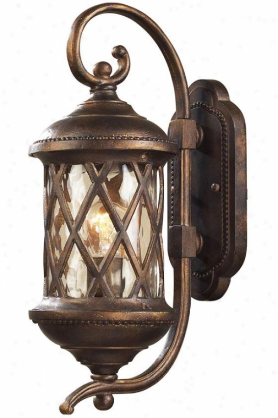 Carrington Manor Small Outdoor Sconce - 1 Light, Hazelnut Bronze