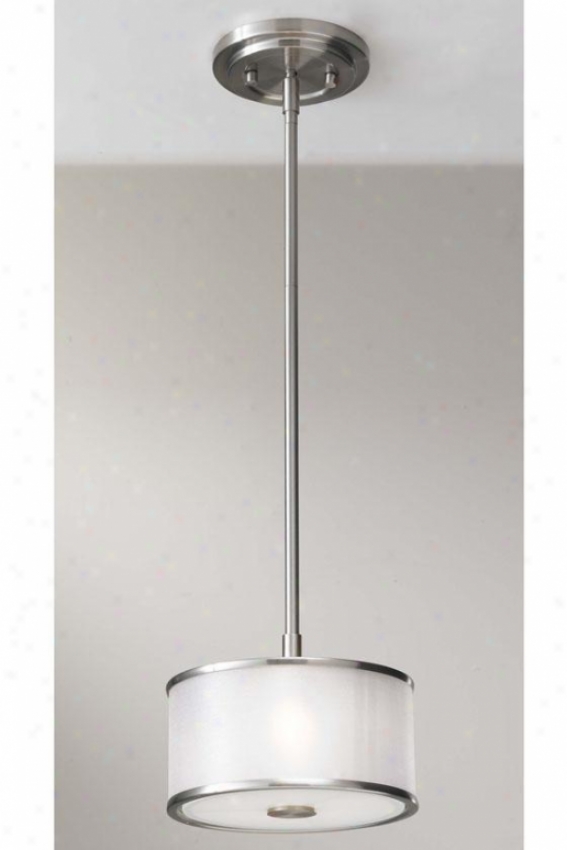 "casual Luxury Mini Pendant - 6""h  X 8""w, Grey Steel"