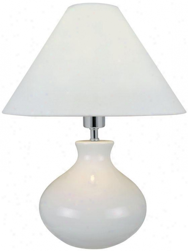 "chaka Table Lamp - 17""hx14""d, White"