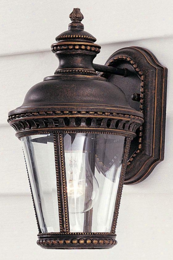 Chamberlaine Outdoor Wall Lantern - One Light, Grecian Bronze