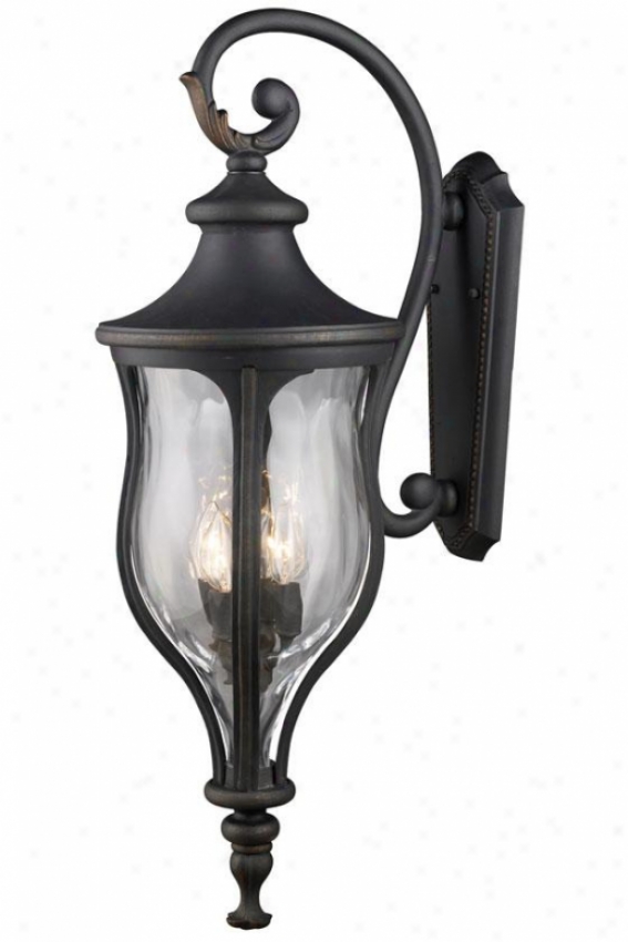 "chelsea 39""h Outdoor Wall Mount - 4-light, Weathrd Chrcoal"