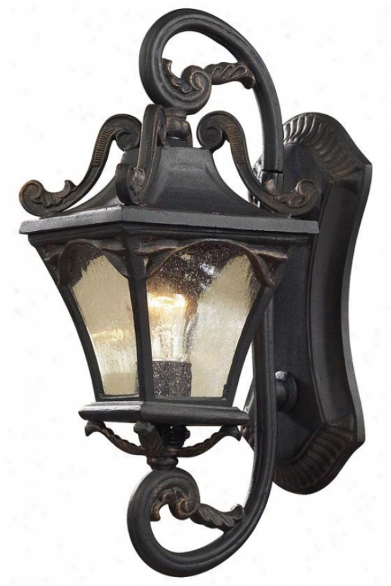 "chlcago 19""h Exterior Sconce - 1-light/19""h, Weathrd Chrcoal"