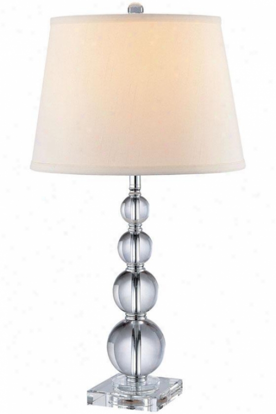 "christine Table Lamp - 27""hx14""d, Clear"