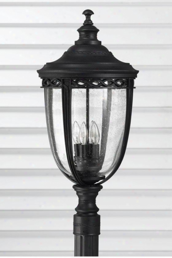 Darmoth Outddoor Lamp Post - Four Light, Black