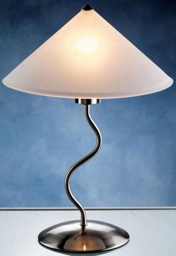 "doeli  Touch Lamp - 19""hx14""d, Silver Chrome"