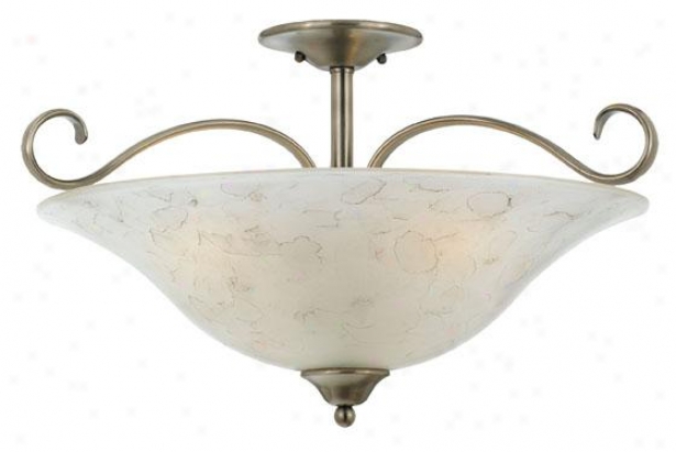 Duchess 3-light Flush Mount - 3-light/xl, Nickel