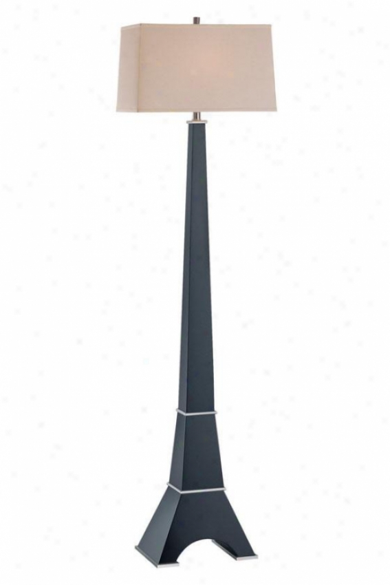 "eiffel Floor Lamp - 63h X 17""w, Browb Wood"